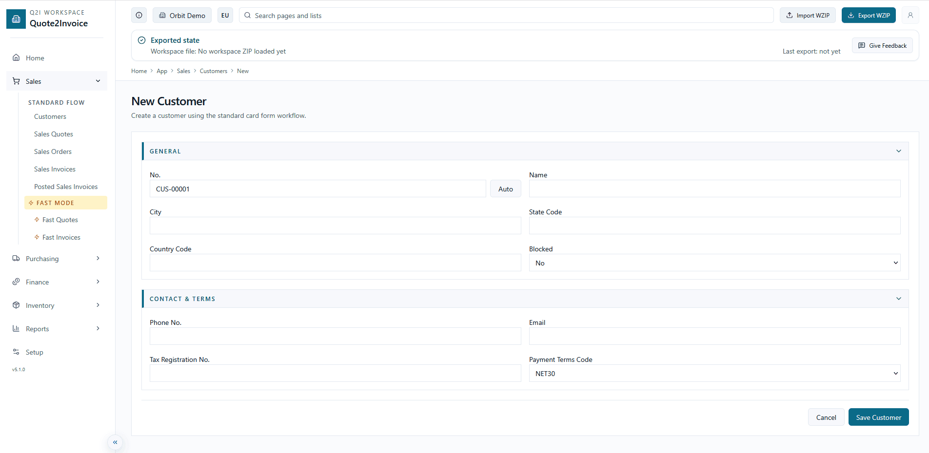 Anteprima PDF preventivo in Quote2Invoice con azioni download e apertura.